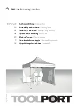 toolport ALULine Economy 3m x 3m Assembly Instructions Manual preview