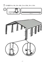 Предварительный просмотр 27 страницы toolport L1-Q2 5m x 6m Assembly Instructions Manual