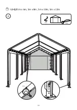 Предварительный просмотр 28 страницы toolport L1-Q2 5m x 6m Assembly Instructions Manual