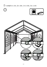 Предварительный просмотр 29 страницы toolport L1-Q2 5m x 6m Assembly Instructions Manual