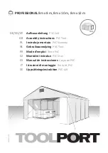 toolport PROFESSIONAL 8 m x 8 m Assembly Instructions Manual предпросмотр