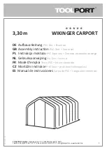 toolport Wikinger Carport Assembly Instruction Manual preview