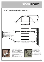 Preview for 11 page of toolport Wikinger Carport Assembly Instruction Manual