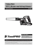 ToolPRO CBV18G.9 Instruction Manual preview