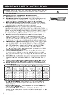 Preview for 2 page of Toolshop 241-9825 Operator'S Manual