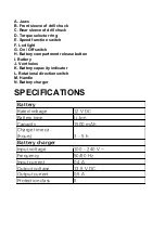 Preview for 5 page of TOOLSPACE XW-1201 Manual