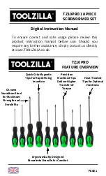 Toolzilla TZ10PRO Digital Instruction Manual preview