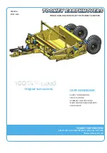 Toomey Earthmovers 4500B User Handbook Manual preview