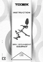 Preview for 1 page of TOORX BRX RECUMBENT COMPACT Instruction