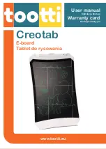 Предварительный просмотр 1 страницы TOOTTI Creotab User Manual