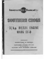 Preview for 1 page of Toowoomba Foundry Southern Cross EF-D Instruction Manual