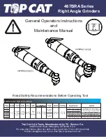 TOP CAT 467BRA1 General Operators Instructions And Maintenance Manual предпросмотр