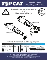 TOP CAT 46BRA1 General Operators Instructions And Maintenance Manual preview