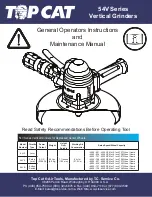 Предварительный просмотр 1 страницы TOP CAT 54VB General Operators Instructions And Maintenance Manual