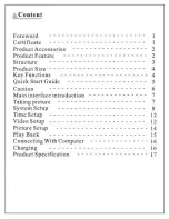 Preview for 2 page of Top Dawg Electronics Eagle Eye TDPERSDVR-05 User Manual