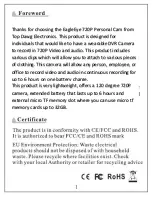 Preview for 3 page of Top Dawg Electronics Eagle Eye TDPERSDVR-05 User Manual