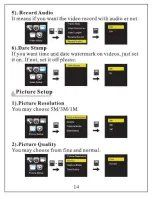 Preview for 16 page of Top Dawg Electronics Eagle Eye TDPERSDVR-05 User Manual