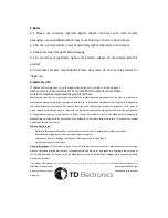 Preview for 8 page of Top Dawg Electronics TDEE1440CAM Manual