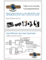 Top Dawg Dual DVR Dash Cam Quick Start Manual preview