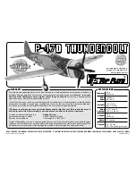 Preview for 1 page of Top Flight Models P-47D Thunderbold User Manual