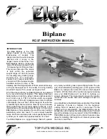 Предварительный просмотр 1 страницы Top Flite Elder Biplane RC-37 Instruction Manual