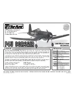 Предварительный просмотр 1 страницы Top Flite Giant F4U Corsair Instruction Manual