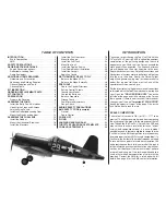 Предварительный просмотр 2 страницы Top Flite Giant F4U Corsair Instruction Manual