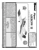 Top Flite Piper Arrow II Assembly Instructions Manual предпросмотр