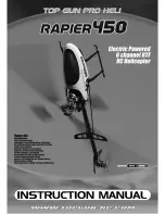 Top Gun Pro Heli Rapier 450 Instruction Manual предпросмотр