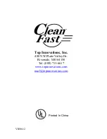 Предварительный просмотр 12 страницы Top Innovations Clean Fast CF-952 Instructions Manual