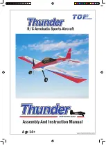 Top RC Hobby Thunder Assembly And Instruction Manual preview