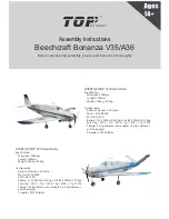 Preview for 1 page of Top RC Model Beechcraft Bonanza A36 Assembly Instructions Manual