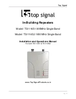 Top Signal TS111651 Installation And Operation Manual preview