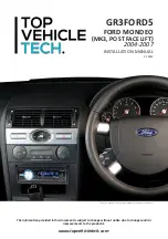 Preview for 1 page of TOP VEHICLE TECH GR3FORD5 Installation Manual