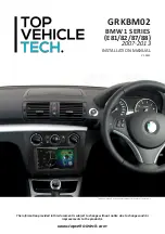 Предварительный просмотр 1 страницы TOP VEHICLE TECH GRKBM02 Installation Manual