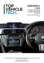 TOP VEHICLE TECH KWBMW11 Installation Manual preview