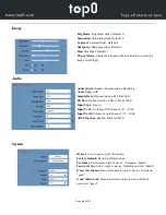 Предварительный просмотр 47 страницы top0 T7E-SDI Series User Manual