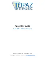 Topaz Systems A-HUB1-1 Assembly Manual предпросмотр