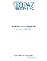 Предварительный просмотр 1 страницы Topaz Systems T-LBK43LC Mounting Manual