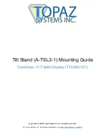 Preview for 1 page of Topaz A-TSL2-1 Mounting Manual