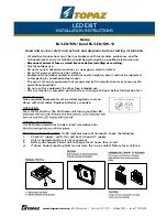 Preview for 1 page of Topaz ES/LED/RW/B Installation Instructions