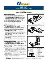 Preview for 2 page of Topaz ES/LED/RW/B Installation Instructions