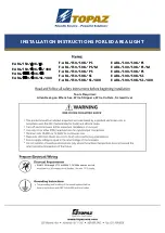 Topaz F-ARL/150/40K/S3/480 Installation Instructions Manual preview