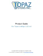 Preview for 1 page of Topaz LinkSign LCD 1x5 Product Manual