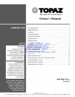 Topaz TZ-12A Owner'S Manual предпросмотр