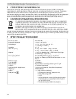 Preview for 3 page of Topcom 110 (Polish) Instrukcja Obsługi