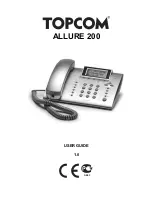 Topcom ALLURE 200 User Manual preview