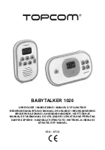 Предварительный просмотр 1 страницы Topcom BABYTALKER 1020 User Manual