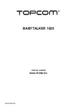 Предварительный просмотр 121 страницы Topcom BABYTALKER 1020 User Manual