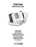 Topcom BPM WRIST 2300 User Manual preview